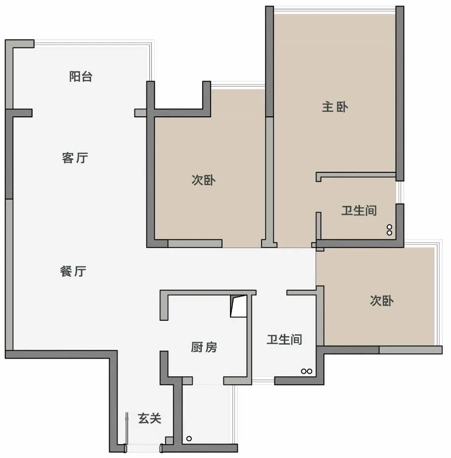 3居改2居の梦中情房，独居卷成这样，给我整的想重装~