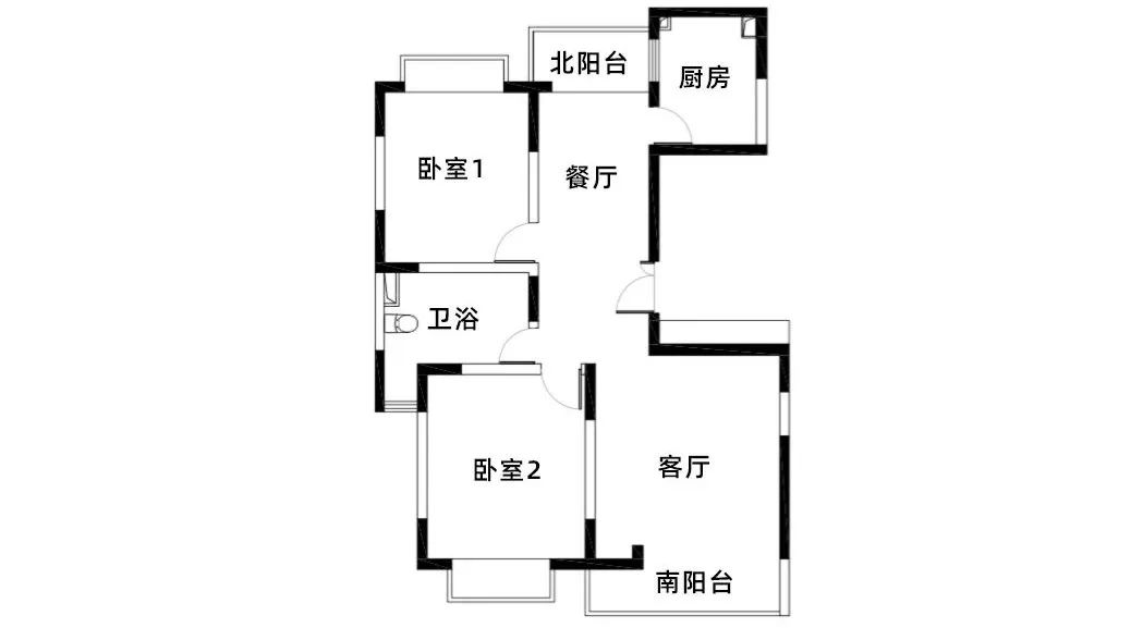 容下一家五口的小两居，阳台改成小餐厅，还有超多收纳