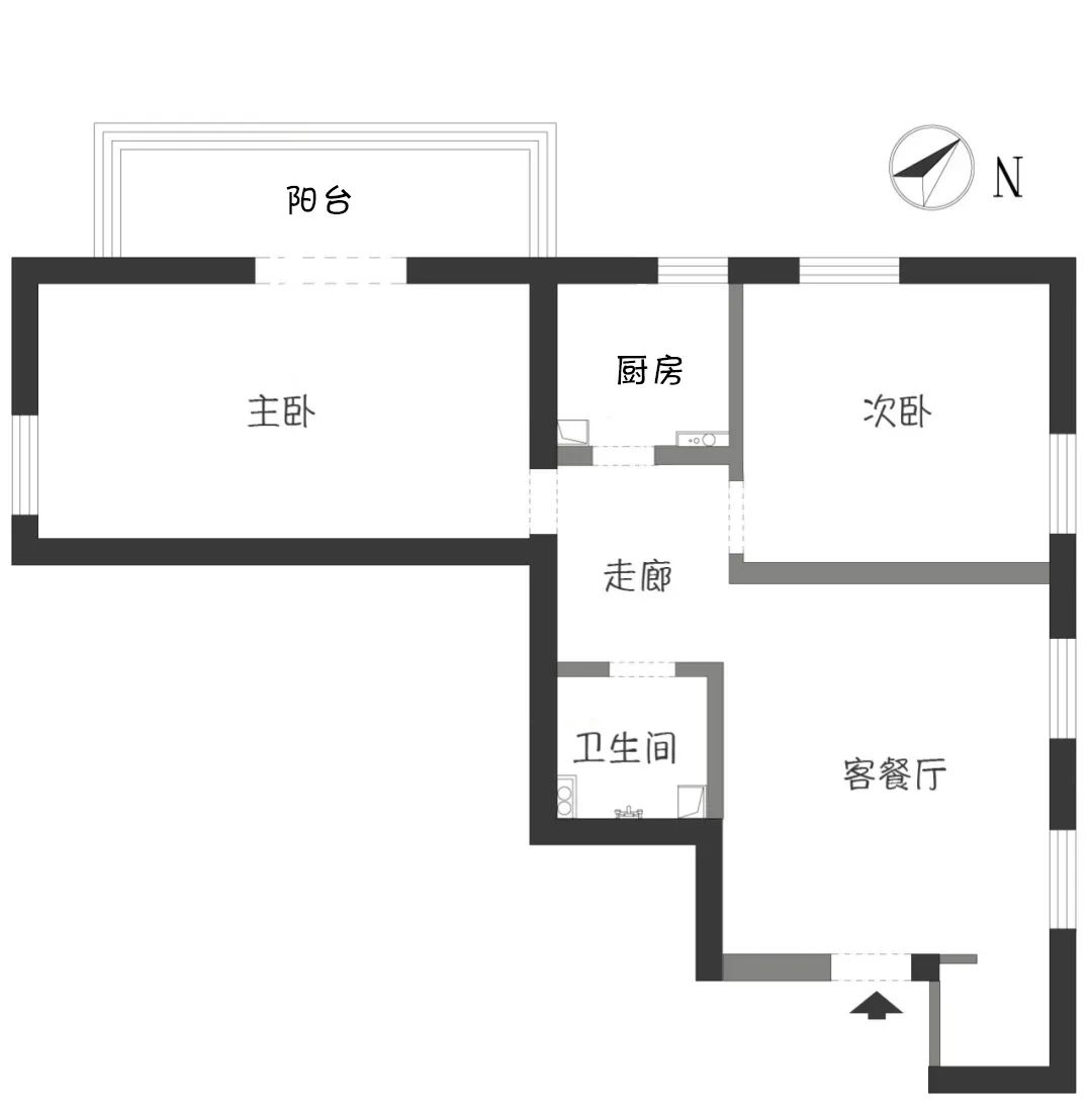 旧房改造教科书丨“角落潮设计”，书房、餐吧全部安排