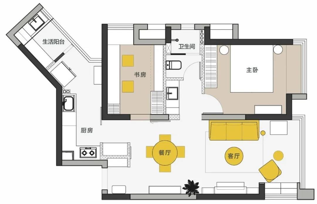 暖冬好宅丨75㎡复古小户型却坐拥「轻奢壁炉」我慕了~