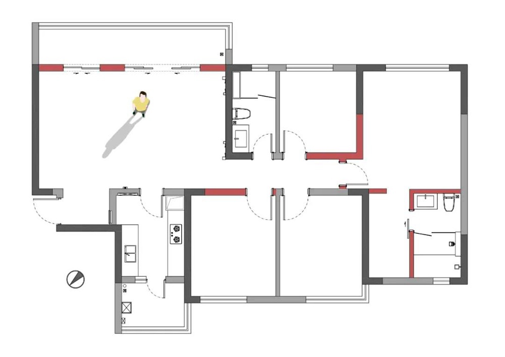 通州90后132㎡一人居，「BEAMS at Home」成长型日式家