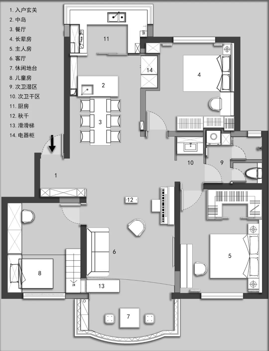 这对夫妻选择“穷装修”，客厅秒变游乐场